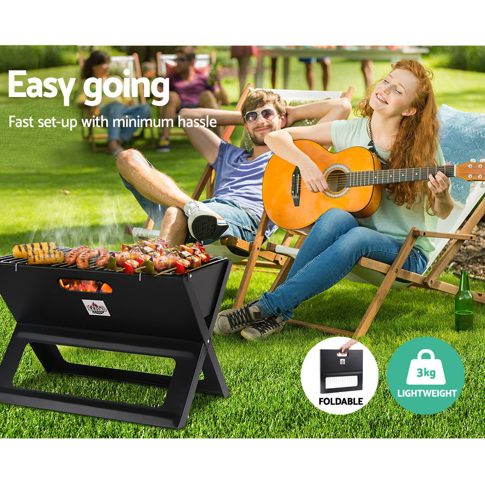 Grillz Portable Folding Charcoal BBQ