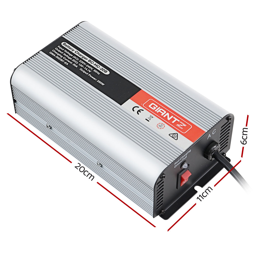 Giantz 20A 12V Smart Battery Charger