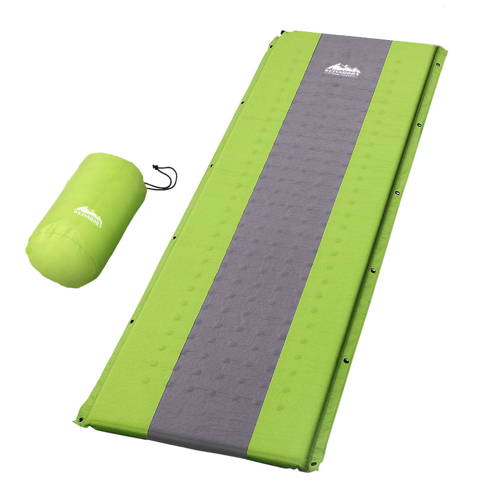 Weisshorn Single Self-Inflating Sleeping Mat – Green
