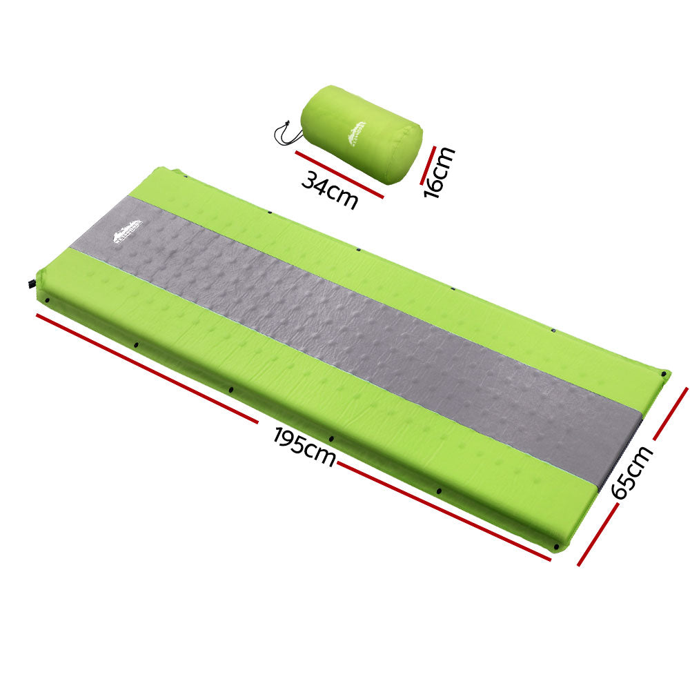 Weisshorn Single Self-Inflating Sleeping Mat – Green