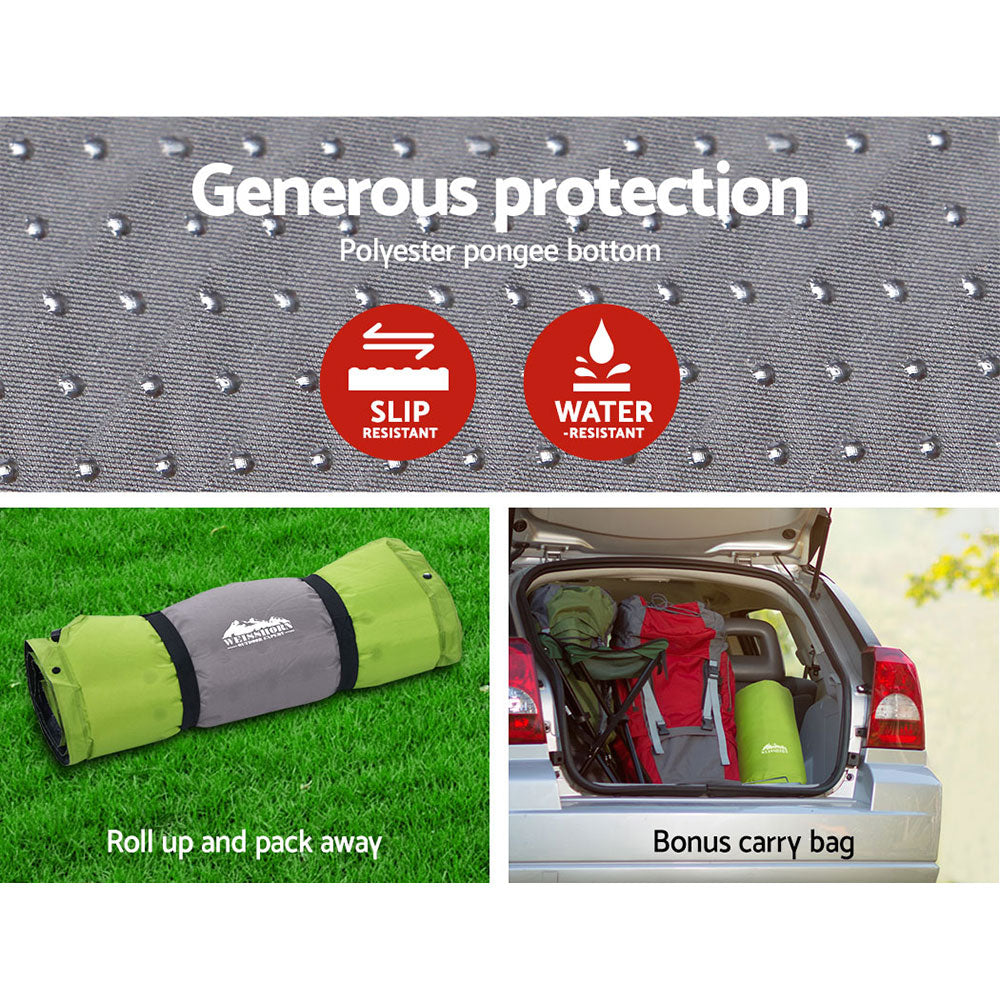 Weisshorn Single Self-Inflating Sleeping Mat – Green