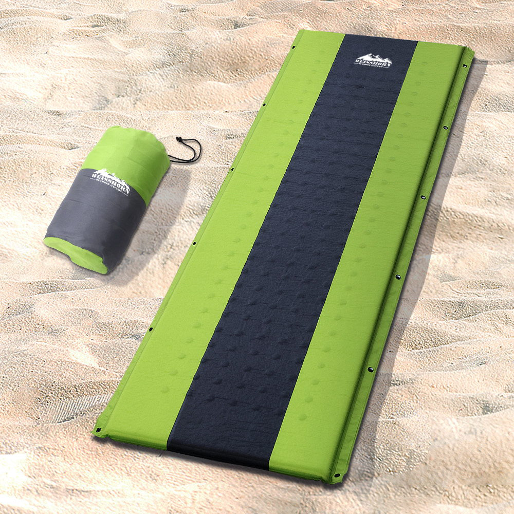 Weisshorn Single Self-Inflating Sleeping Mat – Green
