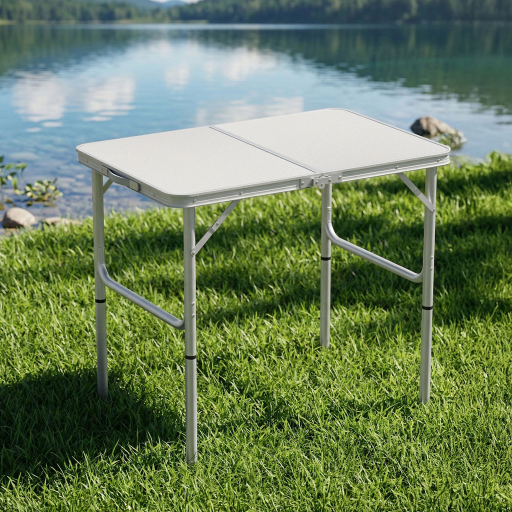 Weisshorn Adjustable Aluminium Camp Table – 90cm
