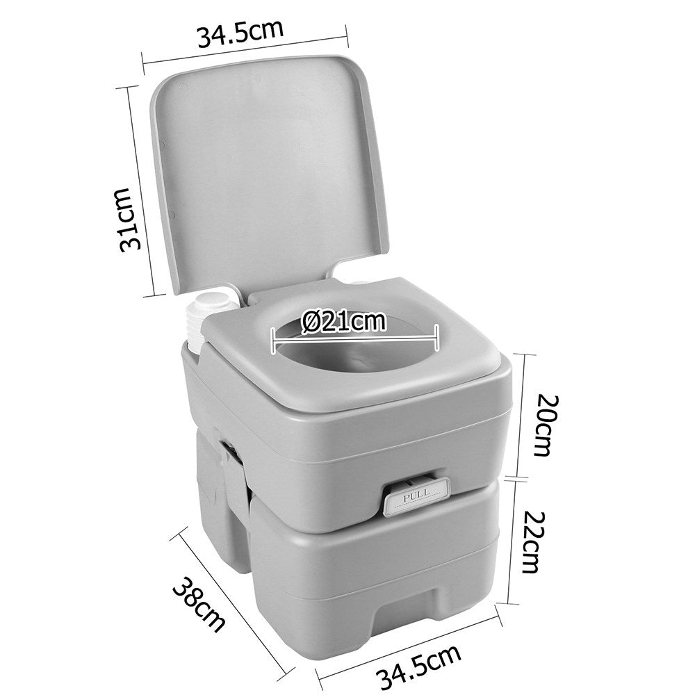 Weisshorn 20L Portable Flushing Camping Toilet