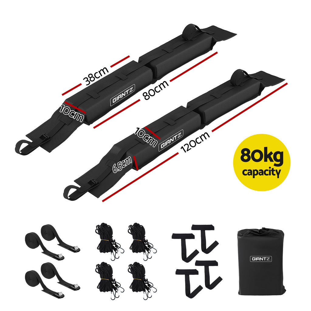 GIANTZ Universal Soft Roof Rack Pads – 80kg