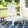Gardeon Folding Adirondack Chair – White