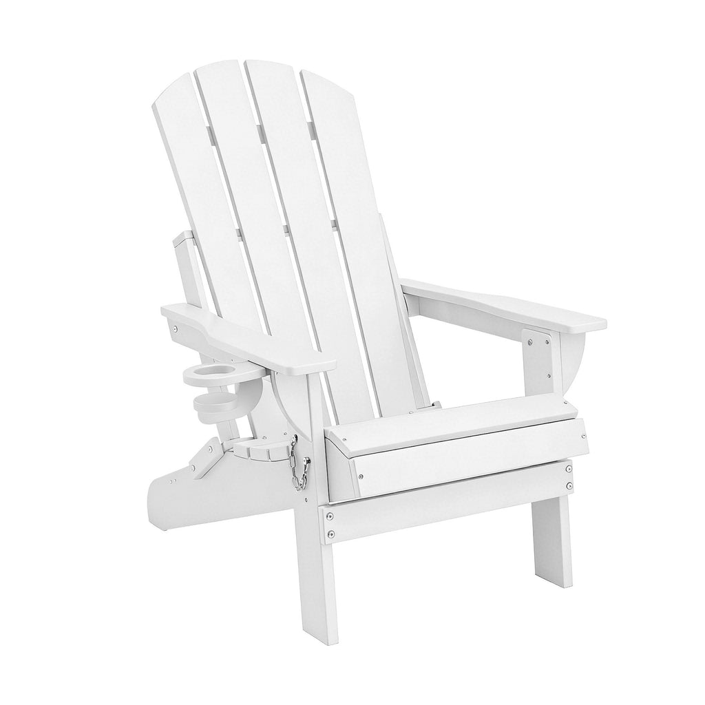 Gardeon Folding Adirondack Chair – White