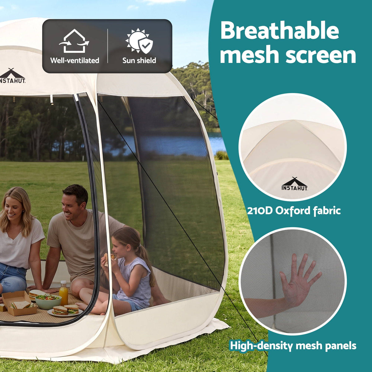 Instahut Pop-Up Screen House – 6 Sided