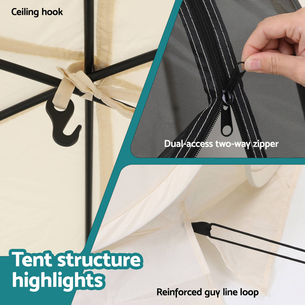 Instahut Pop-Up Screen House – 6 Sided