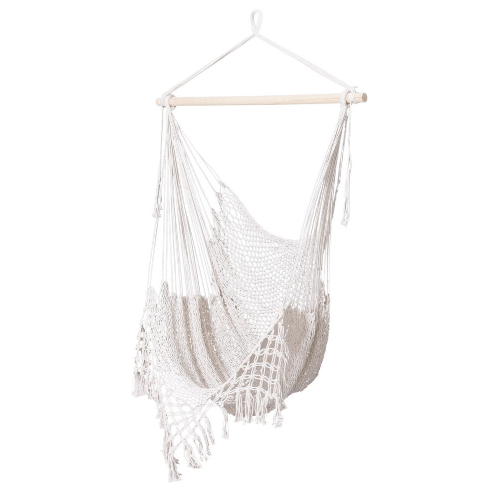 Gardeon Hanging Hammock Chair – Cream