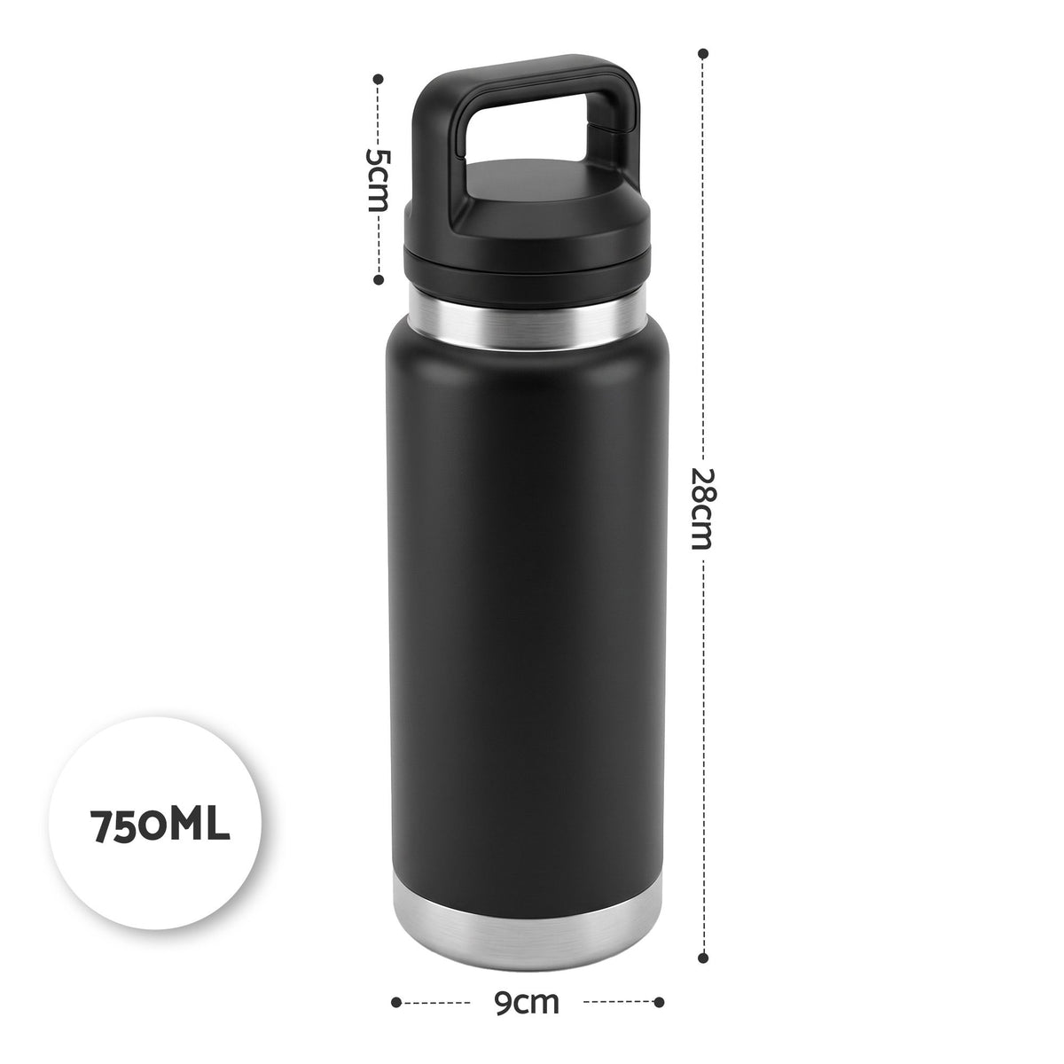 Everfit 750ml Insulated Stainless Steel Water Bottle
