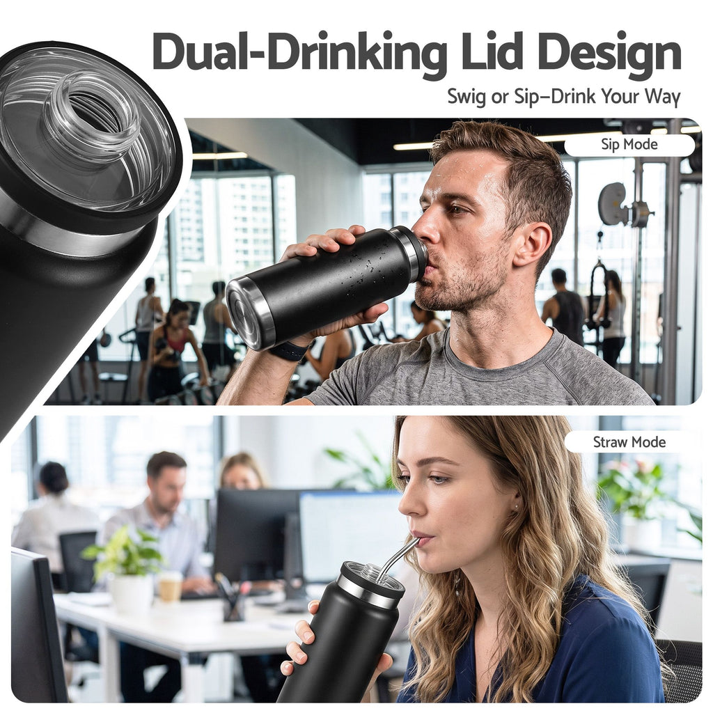Everfit 750ml Insulated Stainless Steel Water Bottle