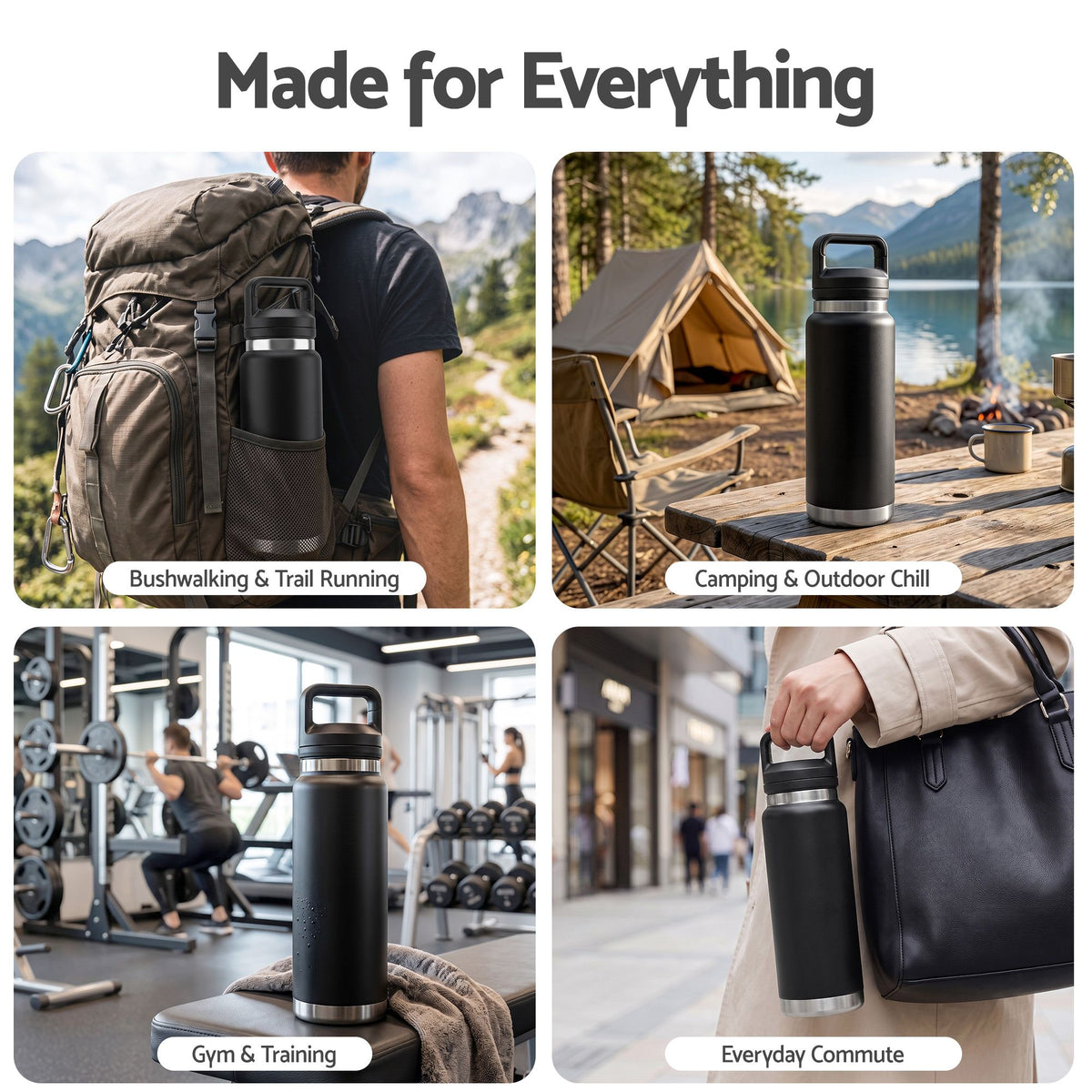 Everfit 750ml Insulated Stainless Steel Water Bottle