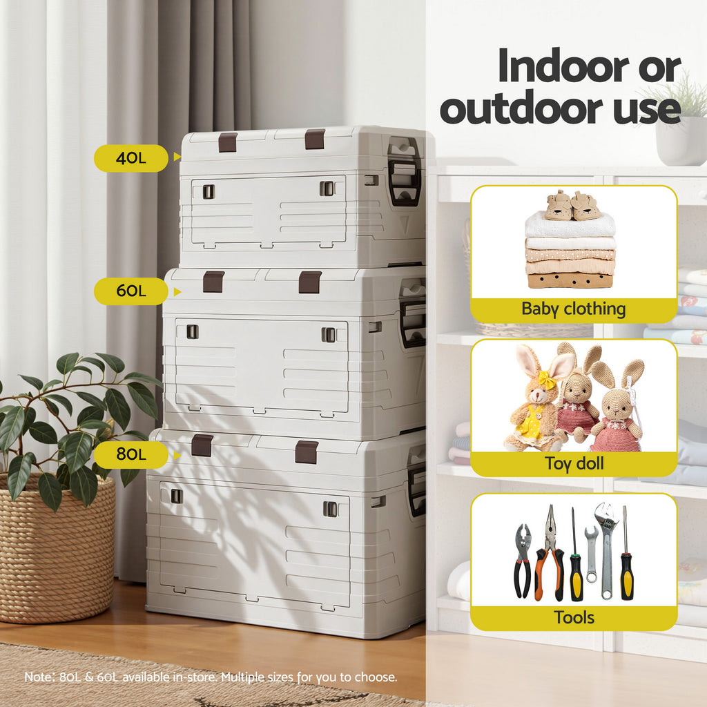 Gardeon 40L Collapsible Storage Box