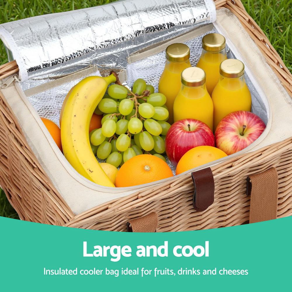 Alfresco 4-Person Picnic Basket Set
