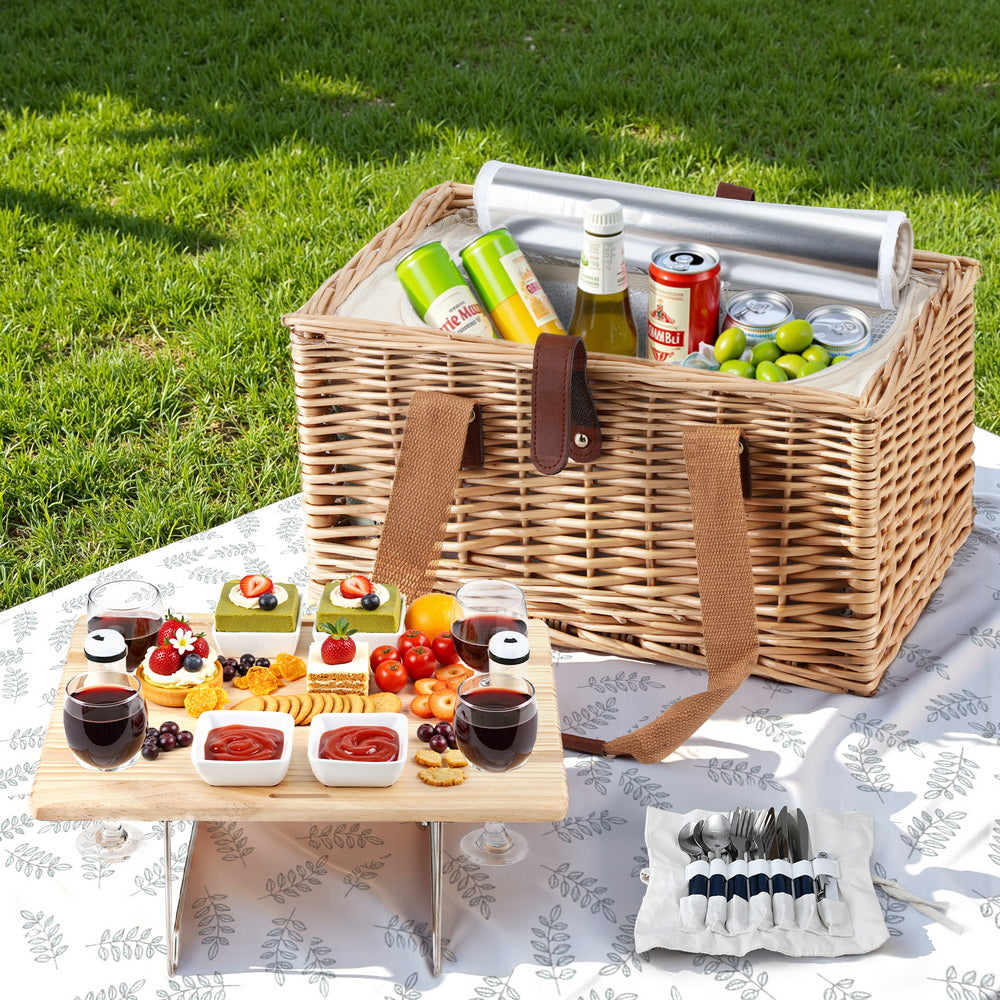 Alfresco 4-Person Picnic Basket Set