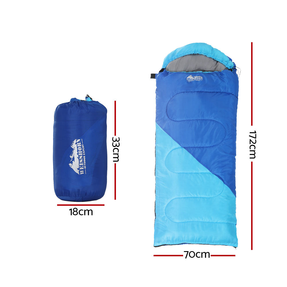 Weisshorn Kids Thermal Sleeping Bag 172cm – Blue
