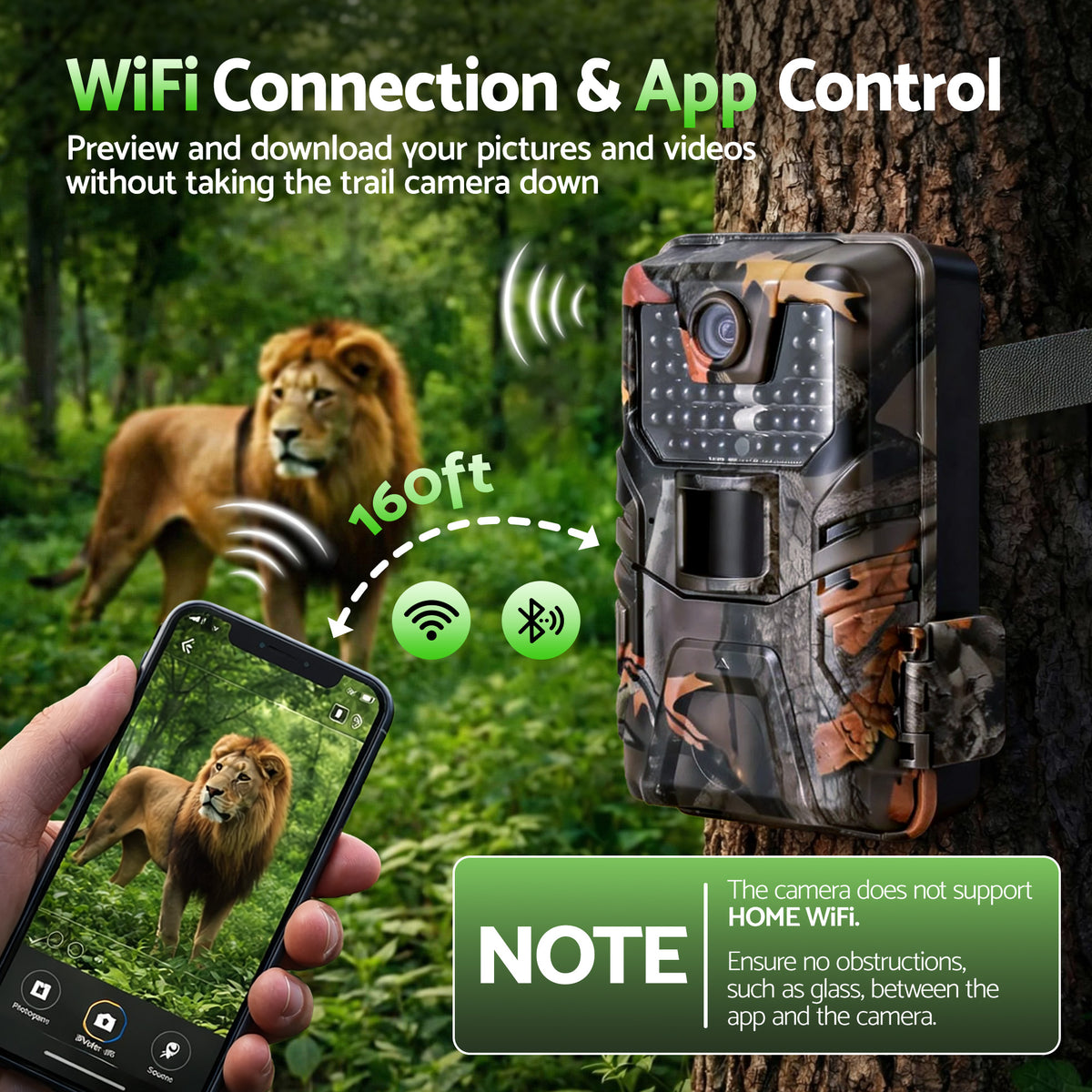 UL-TECH 4K WiFi Trail Camera – Camo
