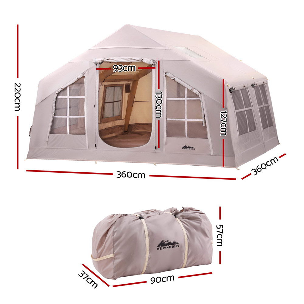 Weisshorn 6-Person Inflatable Beach Tent 3.6m