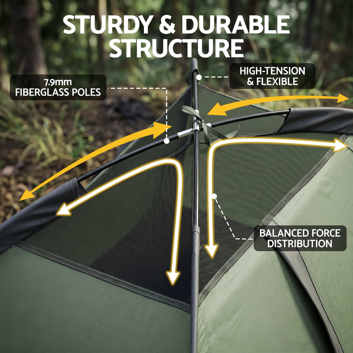 Weisshorn 1-Person Hiking Tent with Vestibule