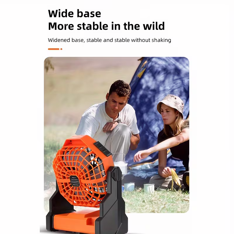 Rechargeable 7800mAh Camp Fan with LED Light