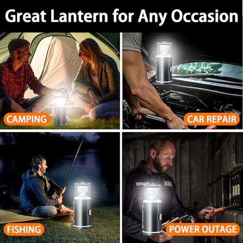 2-in-1 LED Lantern with 15-Piece Tool Kit
