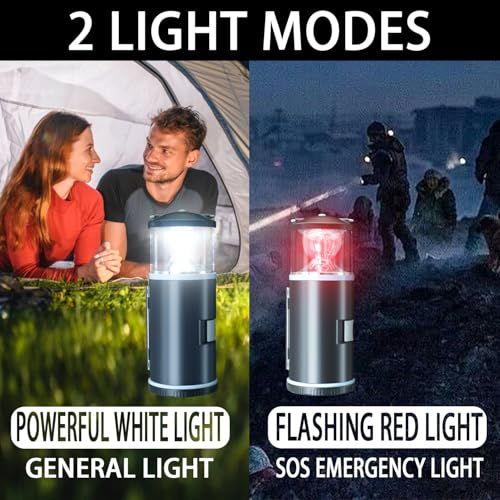 2-in-1 LED Lantern with 15-Piece Tool Kit