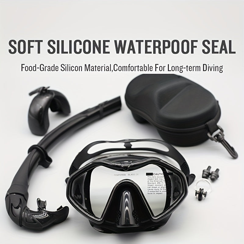 Anti-Fog Snorkel Mask & Dry Snorkel Set