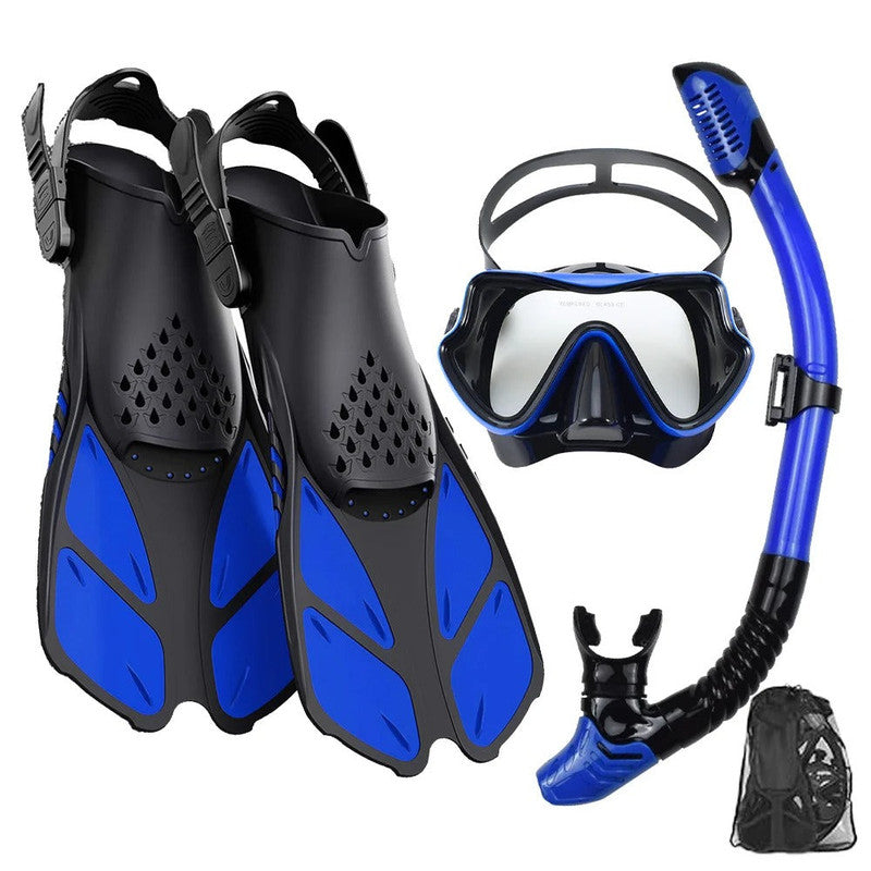 3-Piece Snorkel Set with Mask & Fins – L/XL