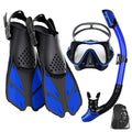 3-Piece Snorkel Set with Mask & Fins – L/XL