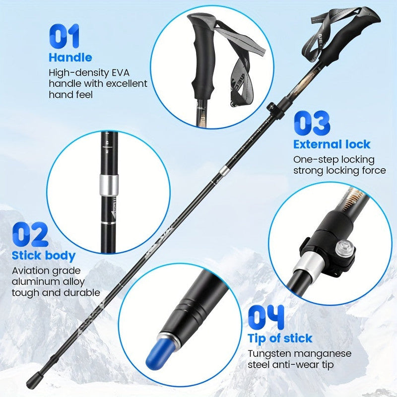 Aluminium Trekking Poles – Pair
