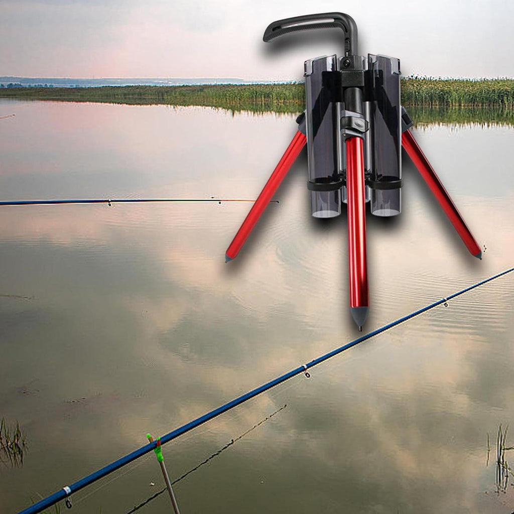 Portable 3-Rod Fishing Stand