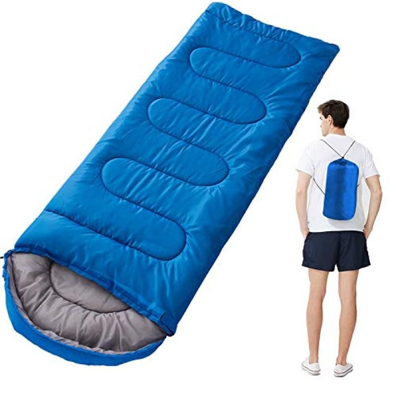 Hooded Envelope Sleeping Bag – Blue