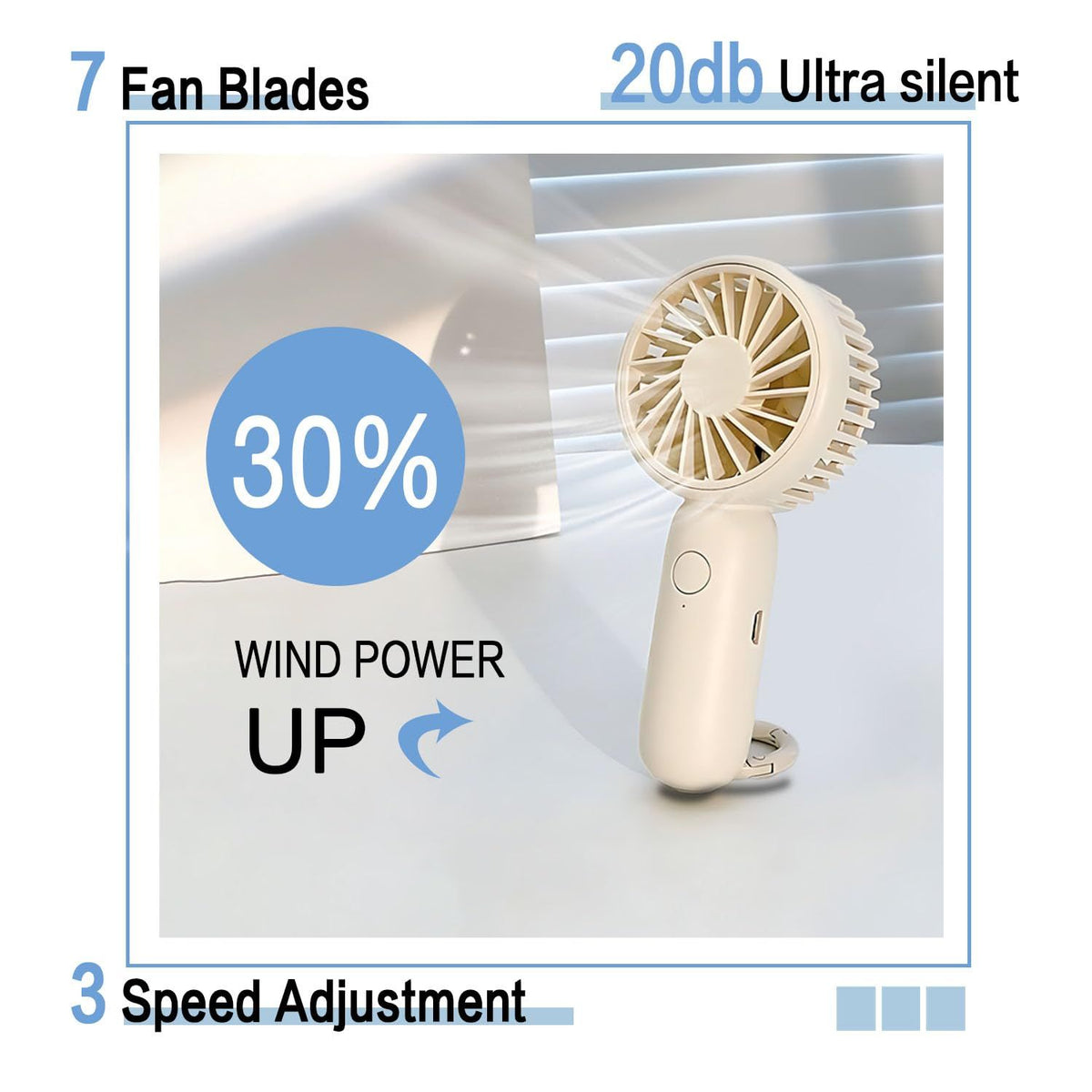 Rechargeable Mini Handheld Fan