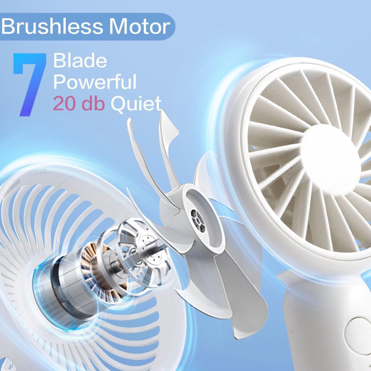 Rechargeable Mini Handheld Fan