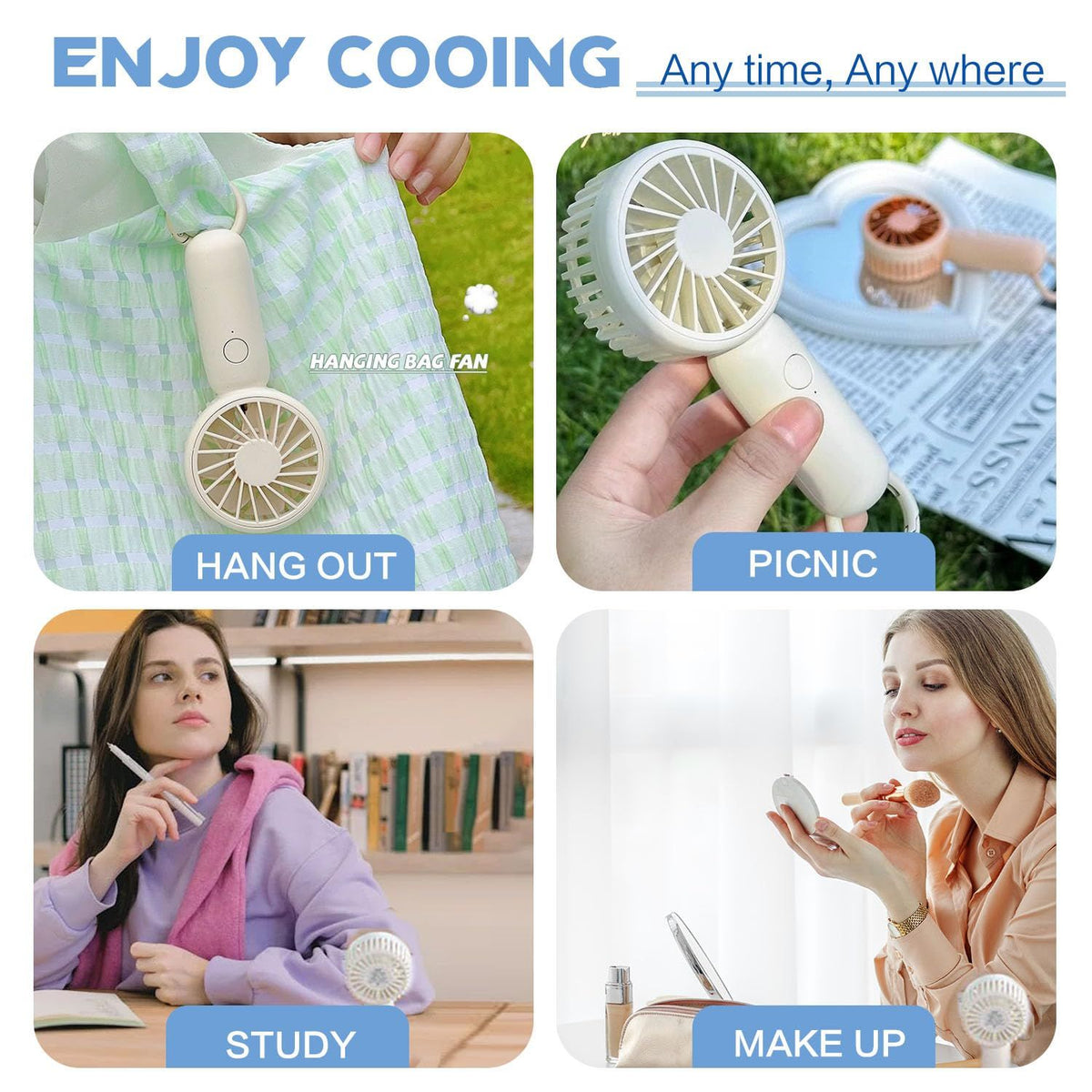 Rechargeable Mini Handheld Fan