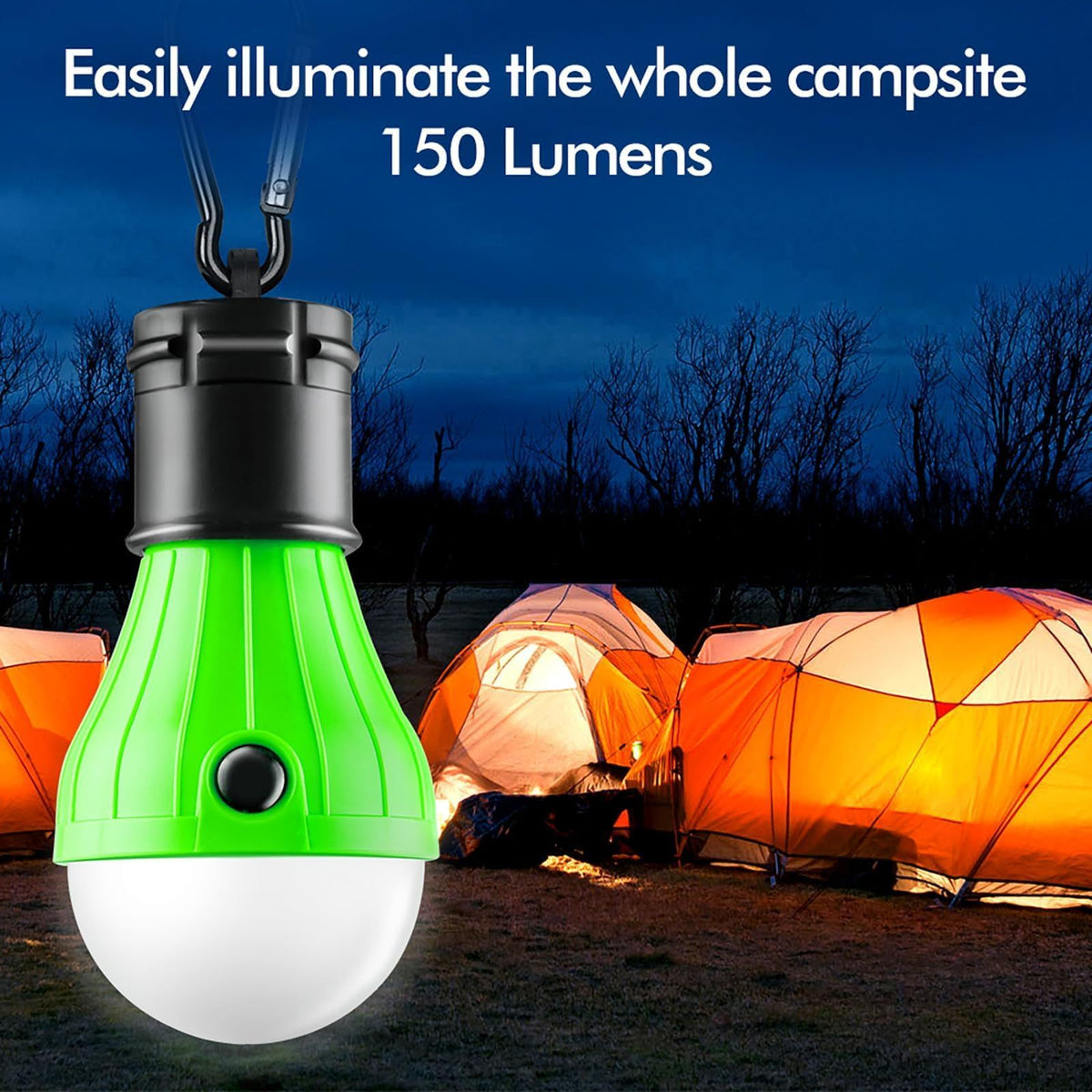 Clip-On LED Tent Lights – 4 Pack