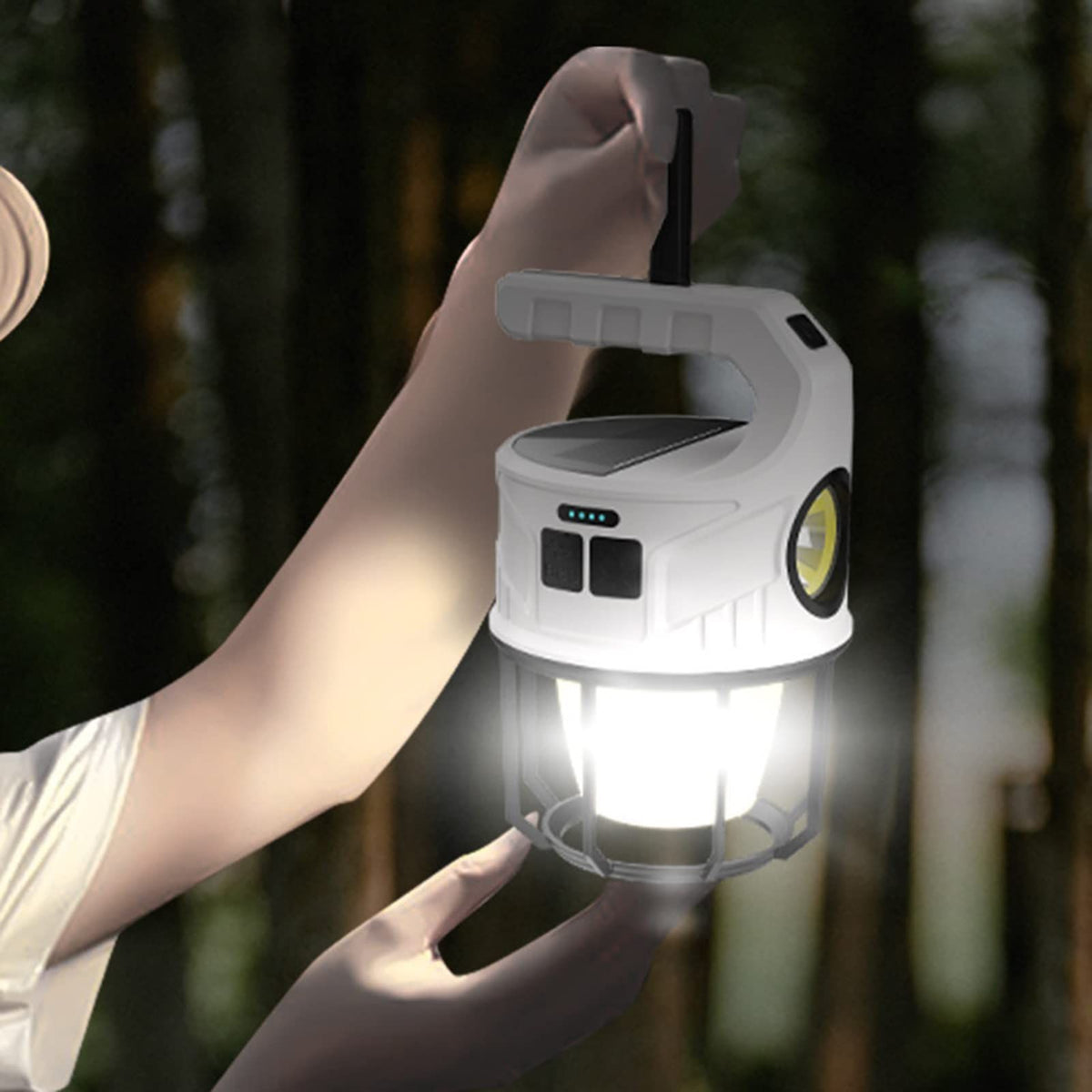 Solar & USB Rechargeable Camping Lantern