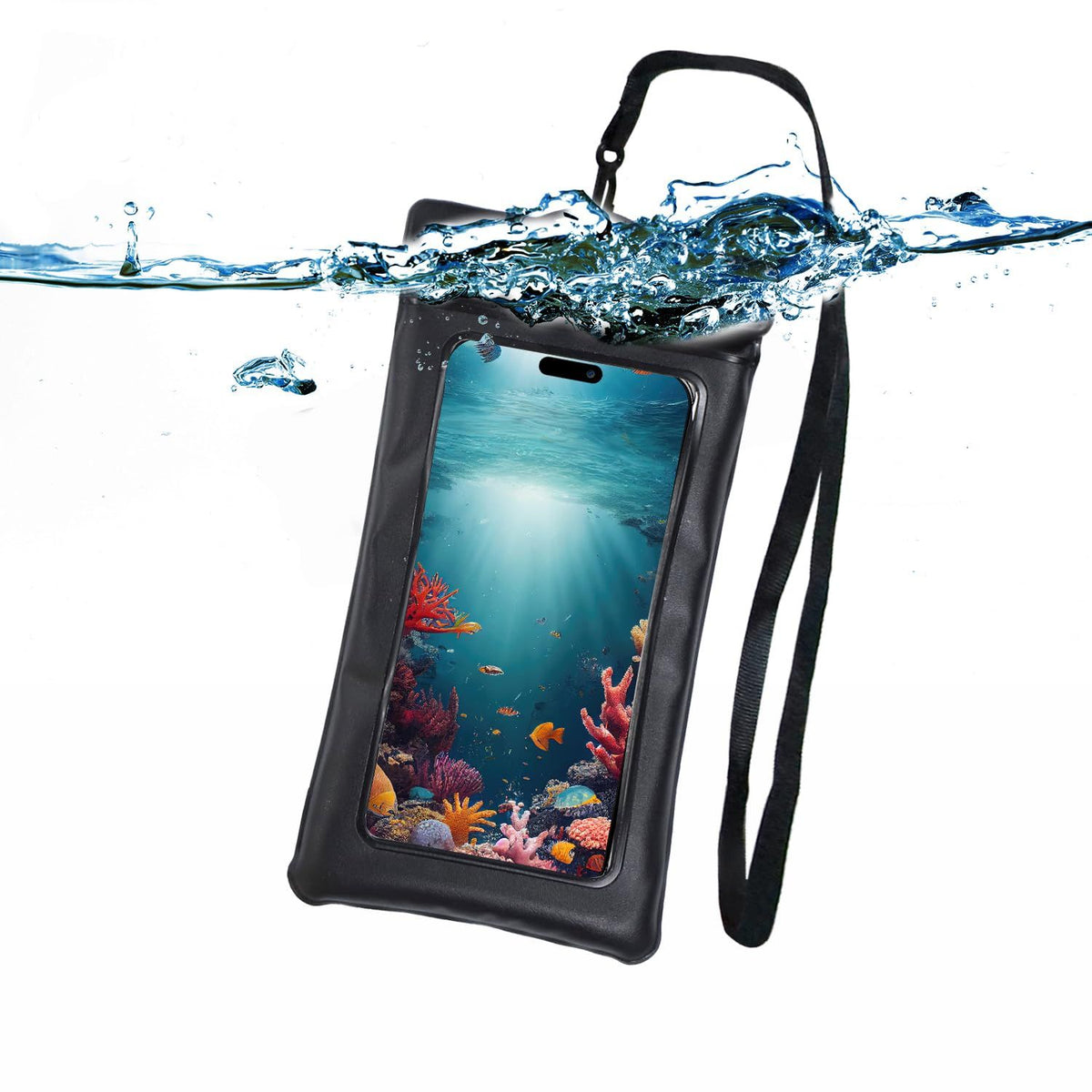 Floating Waterproof Phone Pouch with Lanyard
