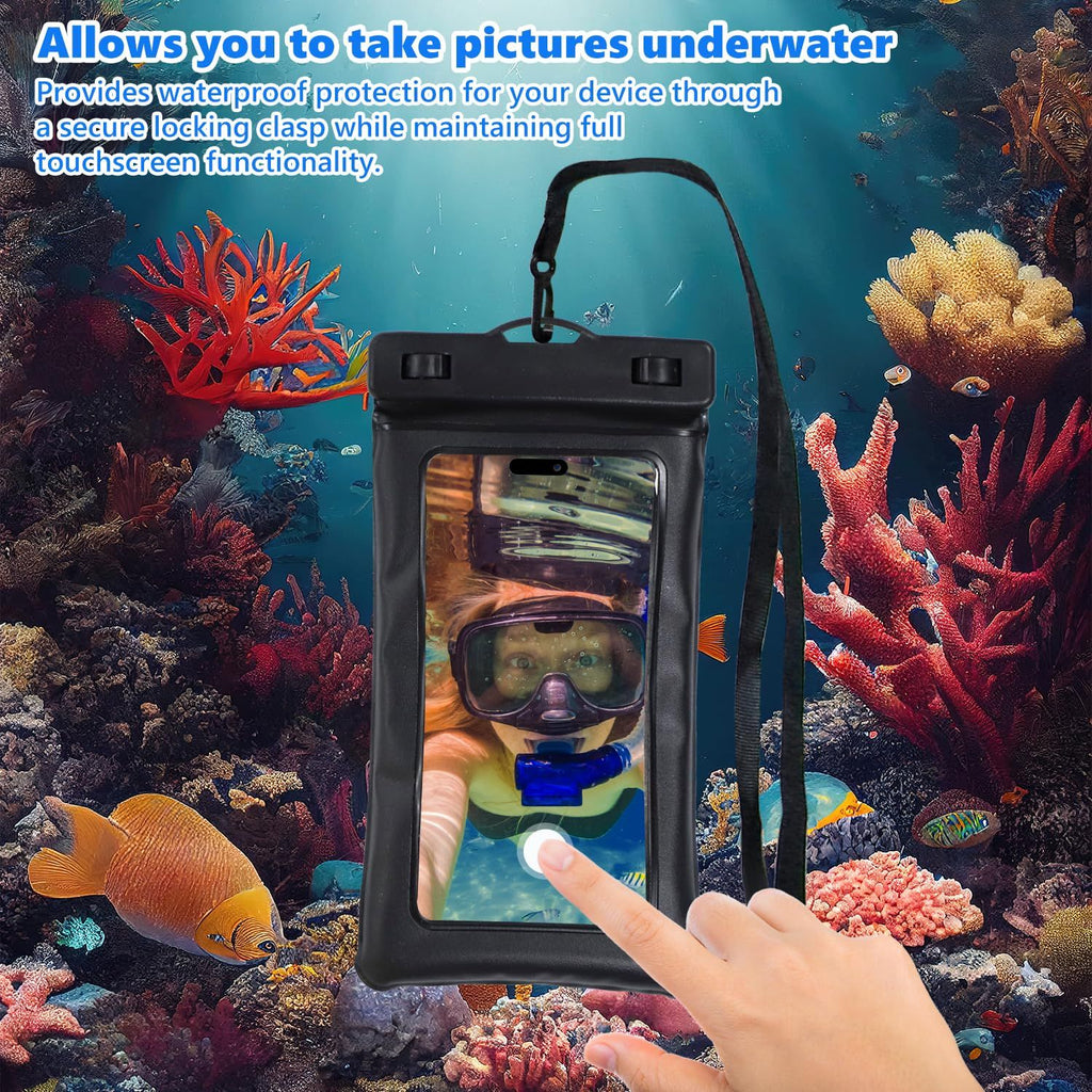Floating Waterproof Phone Pouch with Lanyard