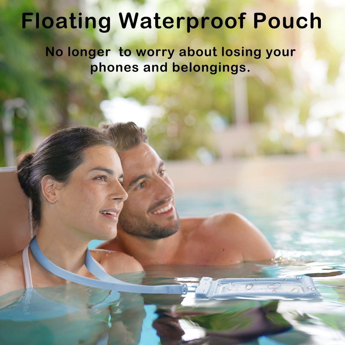 Floating Waterproof Phone Pouch with Lanyard