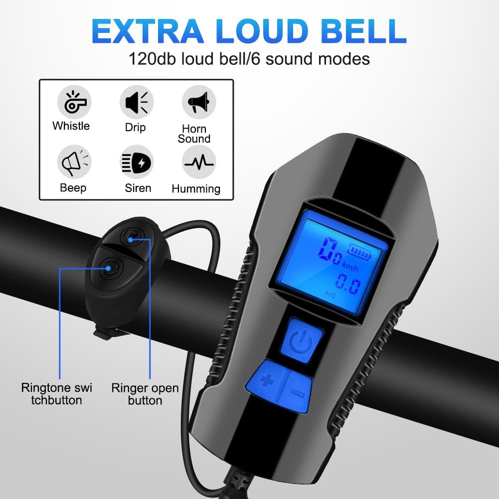 USB Rechargeable Bike Light Set