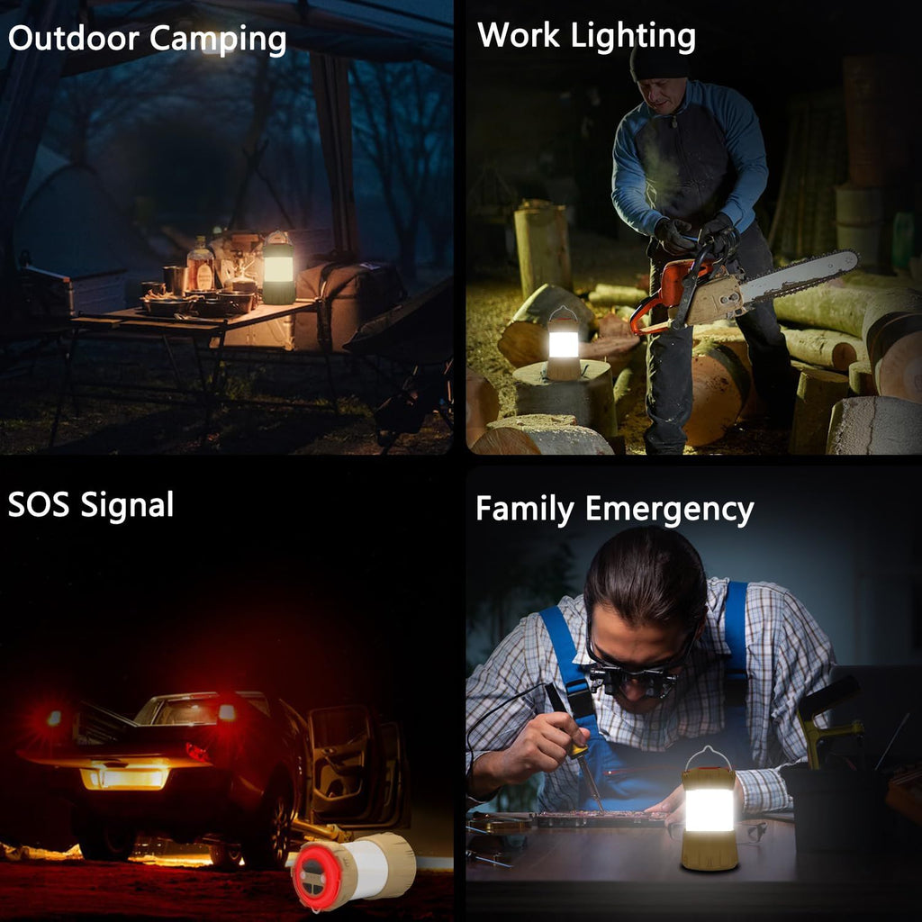 Rechargeable COB Camping Lantern – 9 Modes