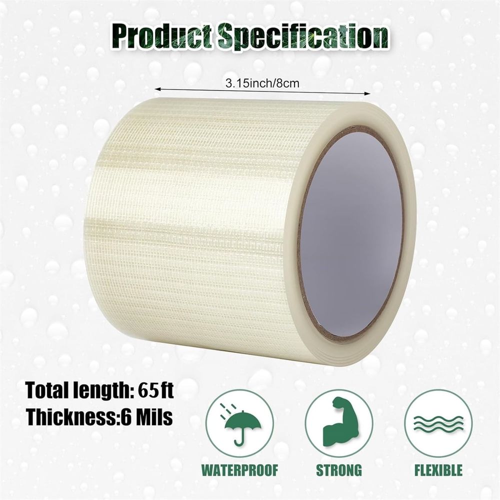 Clear Tent & Tarp Repair Tape – 20m Roll