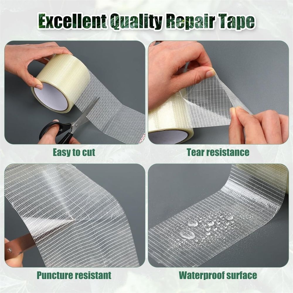 Clear Tent & Tarp Repair Tape – 20m Roll