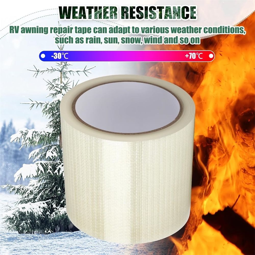 Clear Tent & Tarp Repair Tape – 20m Roll