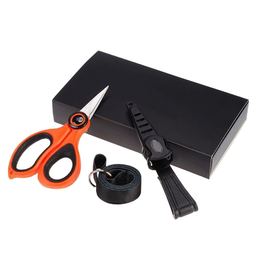 Fishing Braid Scissors with Hook Sharpener