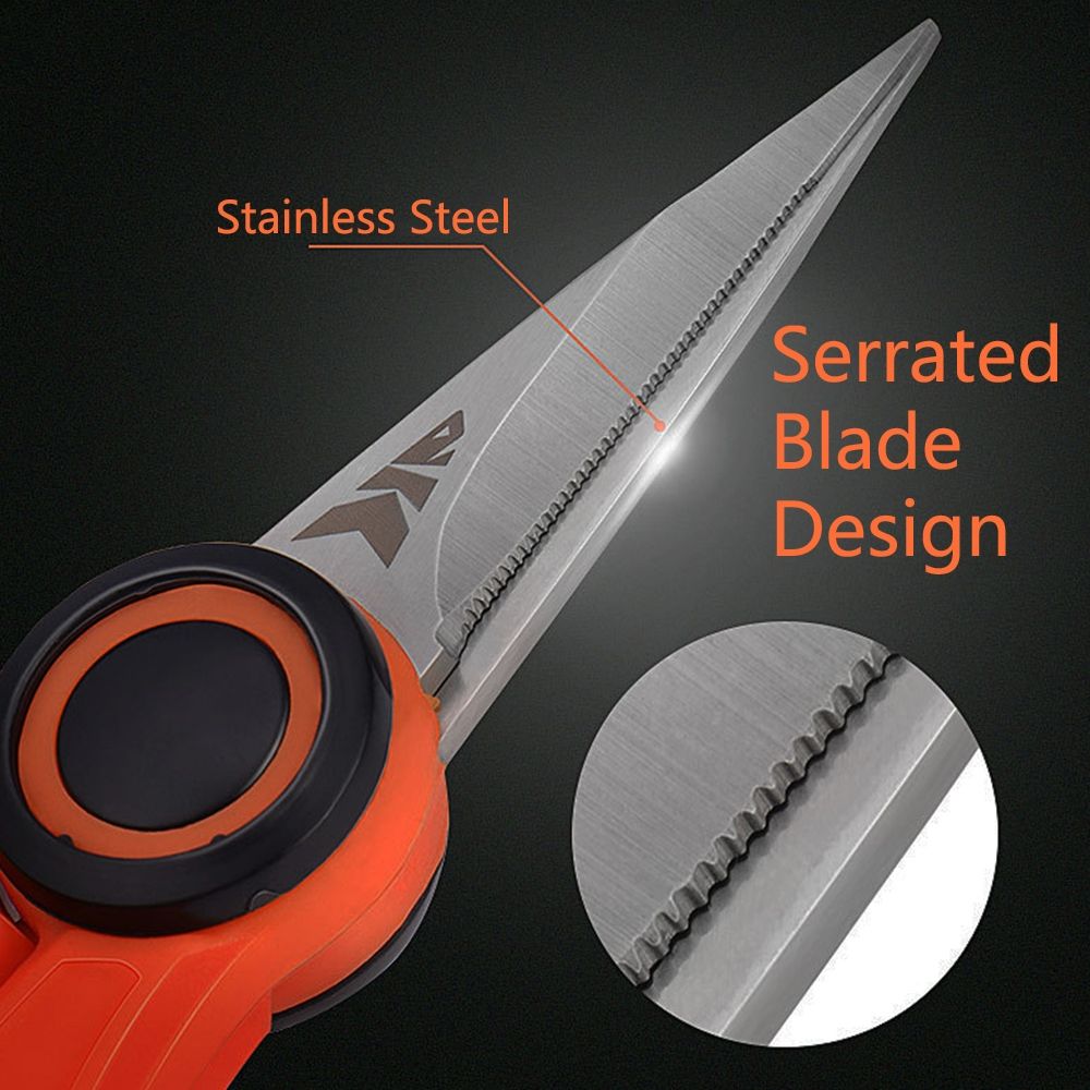 Fishing Braid Scissors with Hook Sharpener