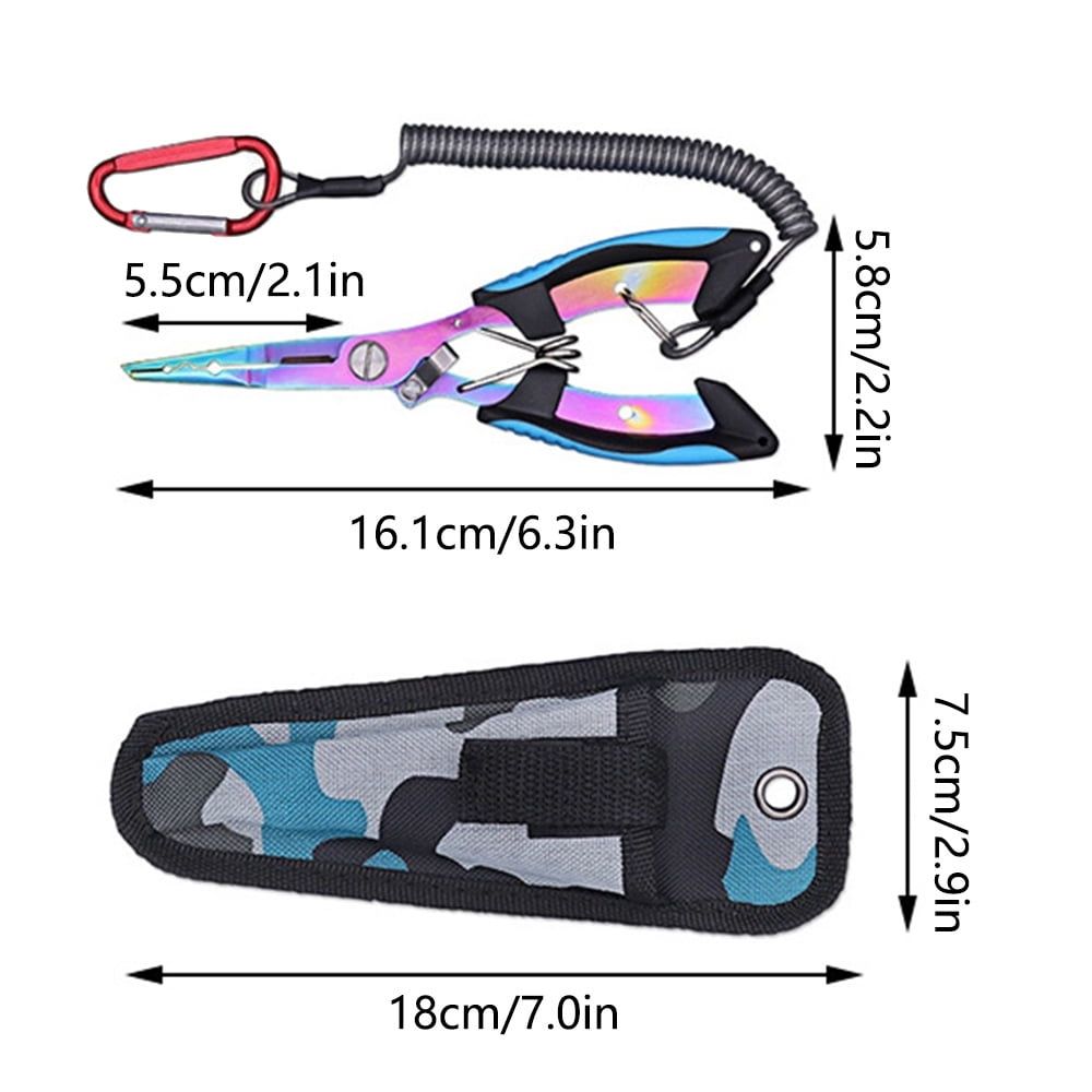 Stainless Steel Fish Lip Gripper Pliers with Lanyard & Sheath