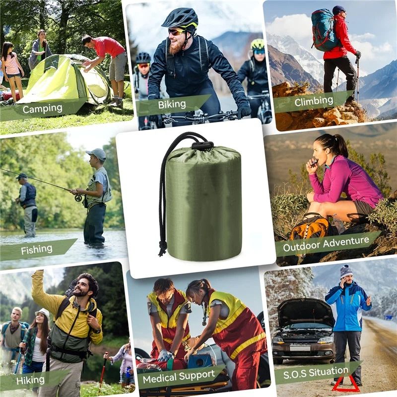 Emergency Thermal Bivvy Bags – 3 Pack with Whistle